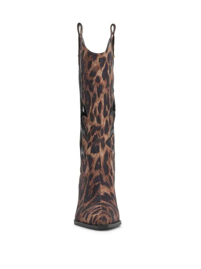 Women Boots and Booties Jessica Simpson Ginika Western Boot In Leopard