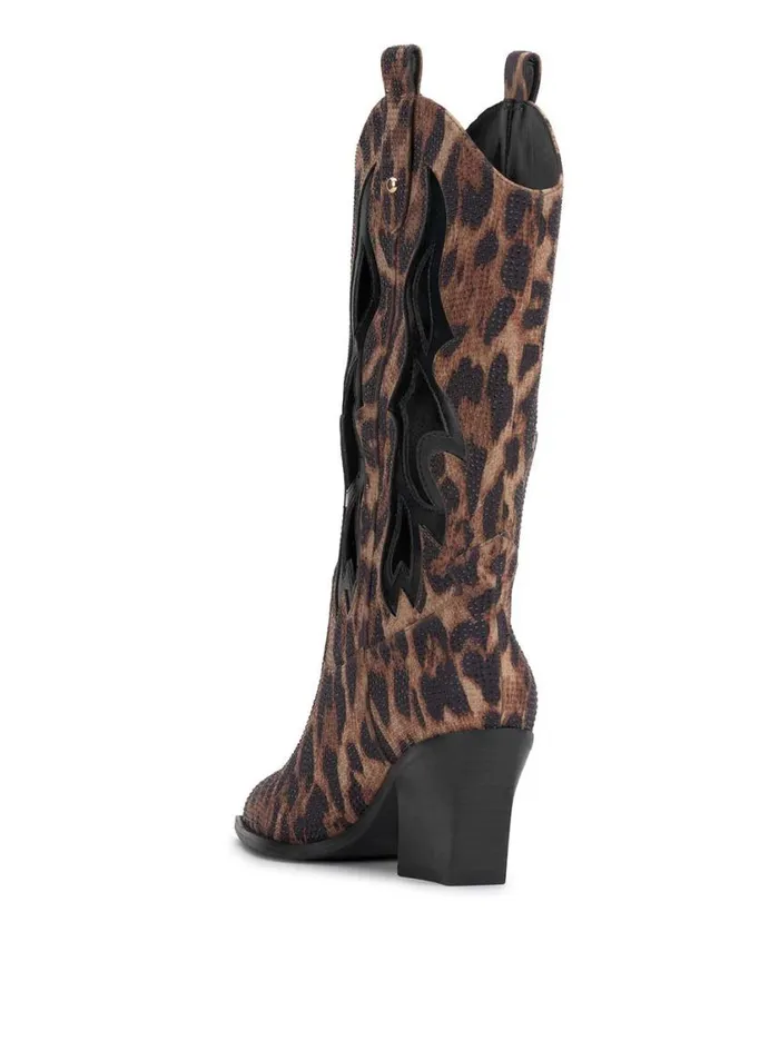 Women Boots and Booties Jessica Simpson Ginika Western Boot In Leopard
