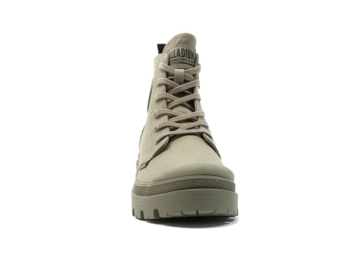 Women Boots PALLADIUM PALLABASE TWILL Dusky Green Women Boots PALLADIUM PALLABASE TWILL Dusky Green