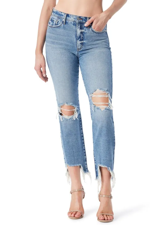 Women Bottoms Jessica Simpson Harmony Straight High Rise Jean In Sunshine