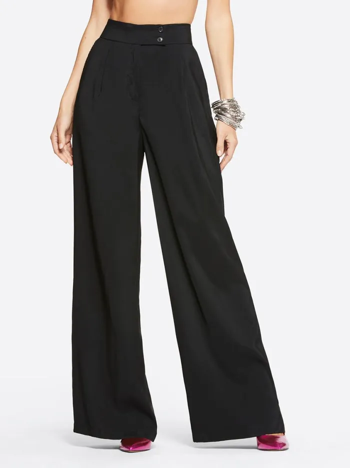 Women Bottoms Jessica Simpson Melba Wide Leg Trouser In Black