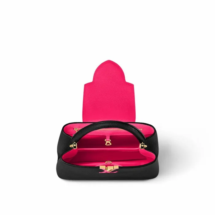 Women Capucines Bag Louis Vuitton Louis Vuitton M59882 Capucines MM Black Rose Berlingot 8211 Louis Vuitton Handbag Store