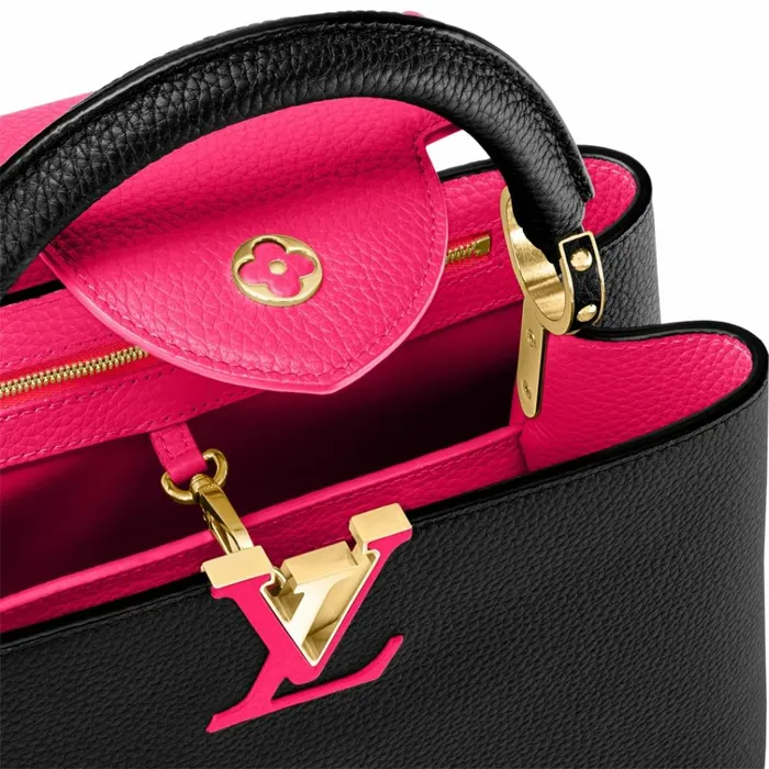Women Capucines Bag Louis Vuitton Louis Vuitton M59882 Capucines MM Black Rose Berlingot 8211 Louis Vuitton Handbag Store