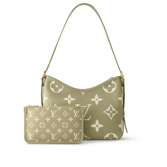 Women CarryAll Bag Louis Vuitton Louis Vuitton Light KhakiCream M46672 CarryAll PM 8211 Louis Vuitton Handbag Store