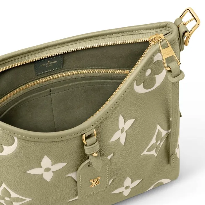 Women CarryAll Bag Louis Vuitton Louis Vuitton Light KhakiCream M46672 CarryAll PM 8211 Louis Vuitton Handbag Store