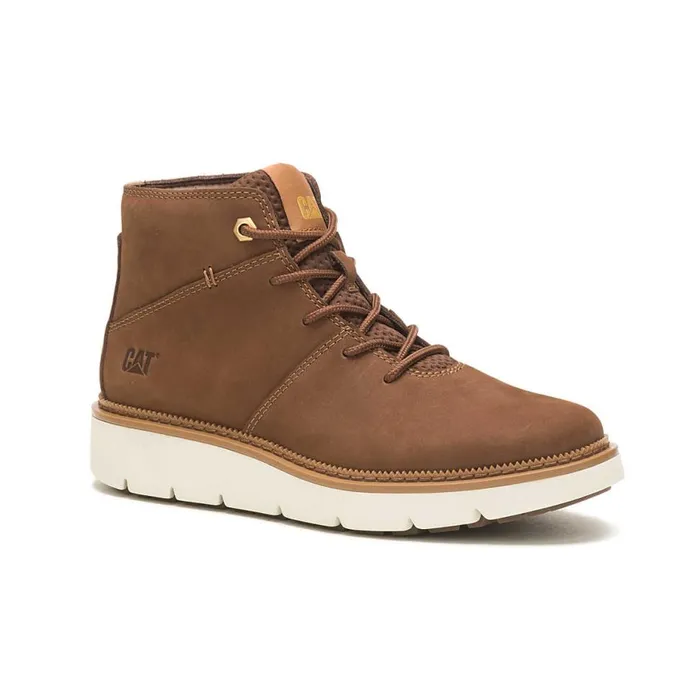 Women Chariot Plain Toe Mid Boot Cat Footwear Boots