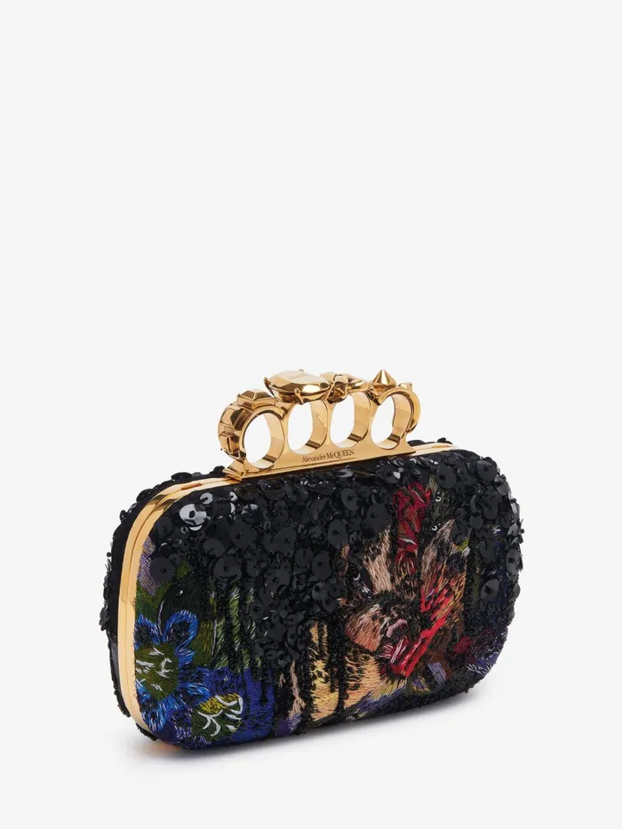 Women Clutches Alexander McQueen Knuckle Clutch Multicolour