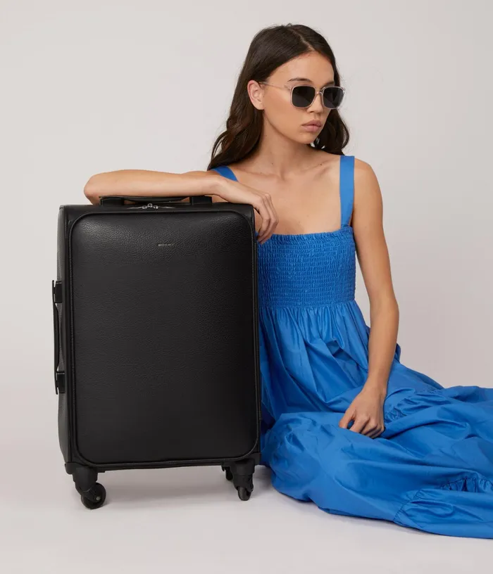 Women Coast Vegan Carry On Luggage Bag 8211 Dwell Black Matt and Nat Travel
