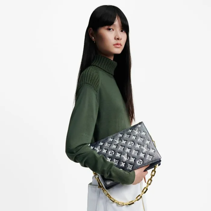 Women Coussin Bag Louis Vuitton Louis Vuitton M23071 Coussin PM Blue 8211 Louis Vuitton Handbag Store