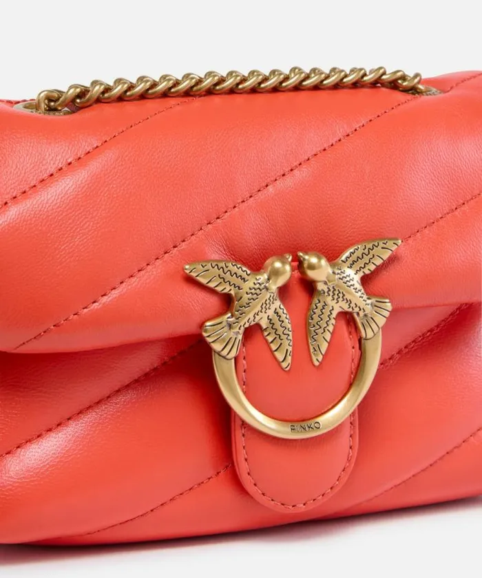 Women Crossbody Bags Pinko Baby Love Bag Puff Maxi Quilt Mandarin Redantiquegold Women Crossbody Bags Pinko Baby Love Bag Puff Maxi Quilt Mandarin Redantiquegold