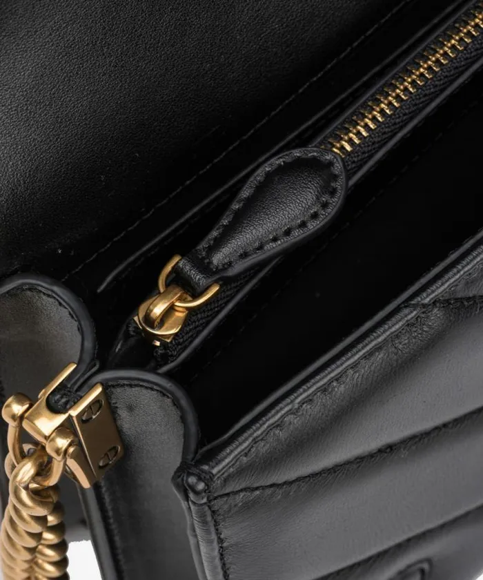 Women Crossbody Bags Pinko Classic LoveBag Click Big Chevron Blackantique Gold Women Crossbody Bags Pinko Classic LoveBag Click Big Chevron Blackantique Gold