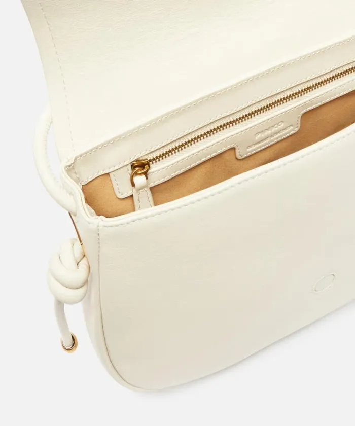 Women Crossbody Bags Pinko Large Leather Crossbody Bag With Knots Whitewhiteantique Gold Women Crossbody Bags Pinko Large Leather Crossbody Bag With Knots Whitewhiteantique Gold