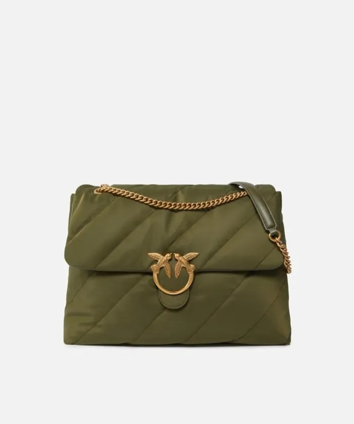 Women Crossbody Bags Pinko Large Quilted Recycled Fabric Love Bag Plantationantiquegold Women Crossbody Bags Pinko Large Quilted Recycled Fabric Love Bag Plantationantiquegold