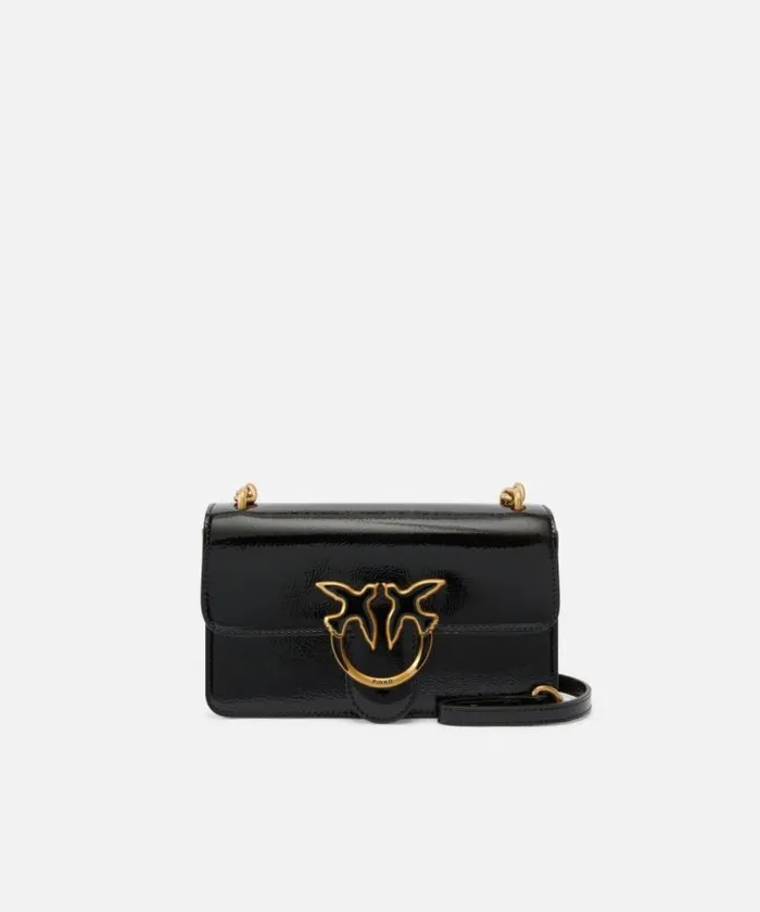 Women Crossbody Bags Pinko Love Bag Small Leathereffect Crossbody Bag Blackantique Gold Women Crossbody Bags Pinko Love Bag Small Leathereffect Crossbody Bag Blackantique Gold