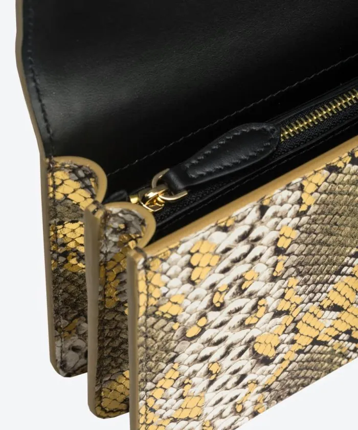 Women Crossbody Bags Pinko PINKO Galleria Laminated Reptile Mini Love Bag One Goldgreygold Women Crossbody Bags Pinko PINKO Galleria Laminated Reptile Mini Love Bag One Goldgreygold