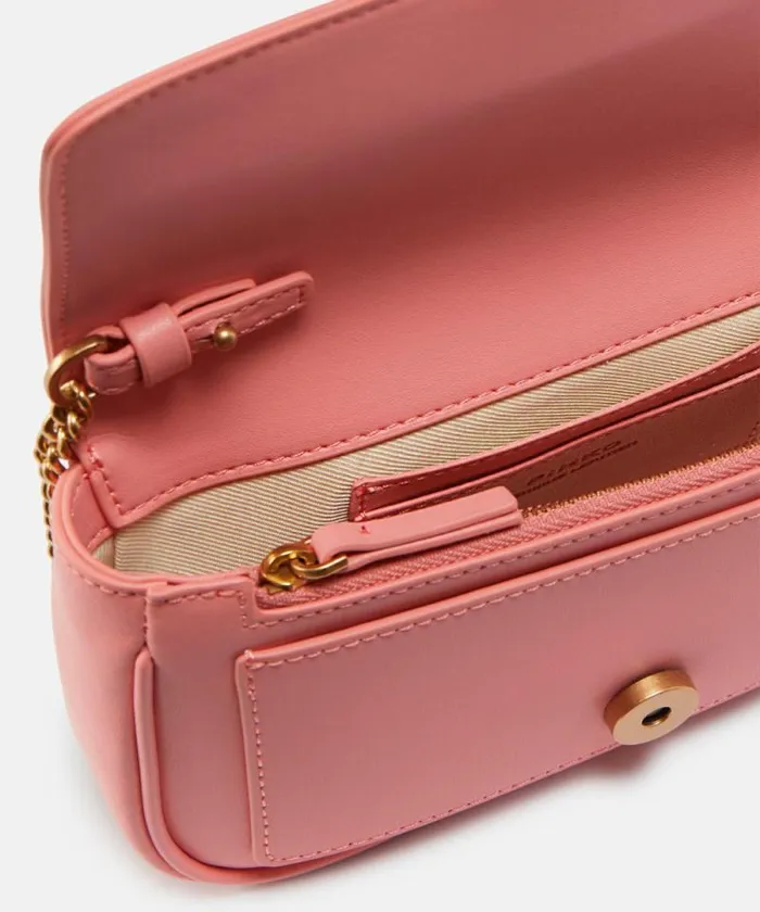 Women Crossbody Bags Pinko Pocket Love Bag One Simply Peach Flowerantiquegold Women Crossbody Bags Pinko Pocket Love Bag One Simply Peach Flowerantiquegold