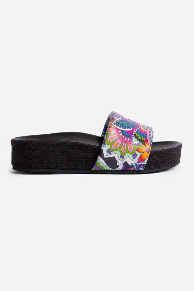 Women DEMARNE SANDAL Demarne Print Johnny Was Shoes