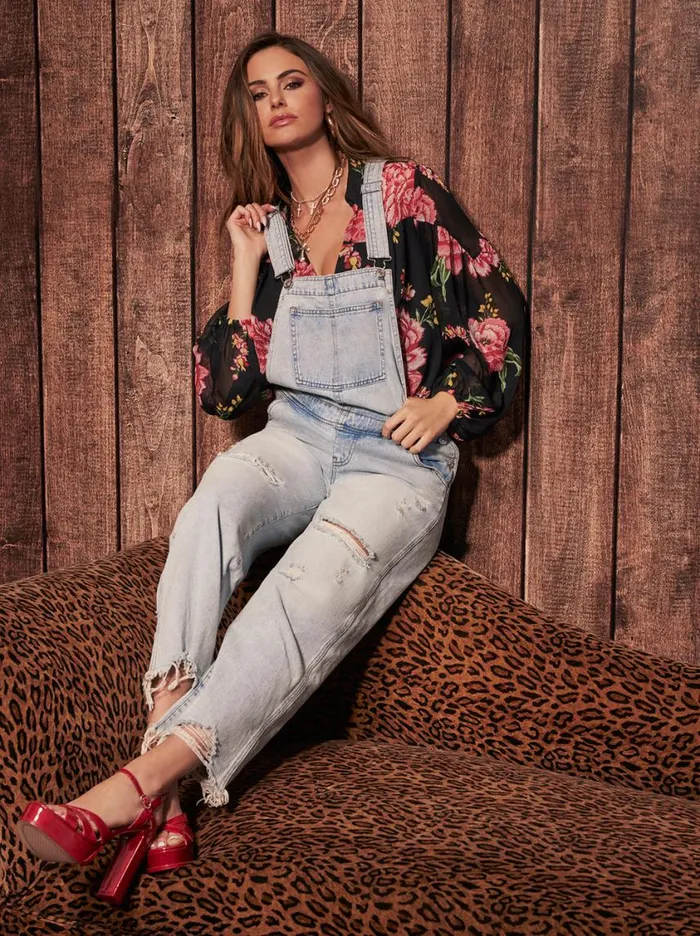 Women Denim Jessica Simpson Baggy Overalls In Folklore