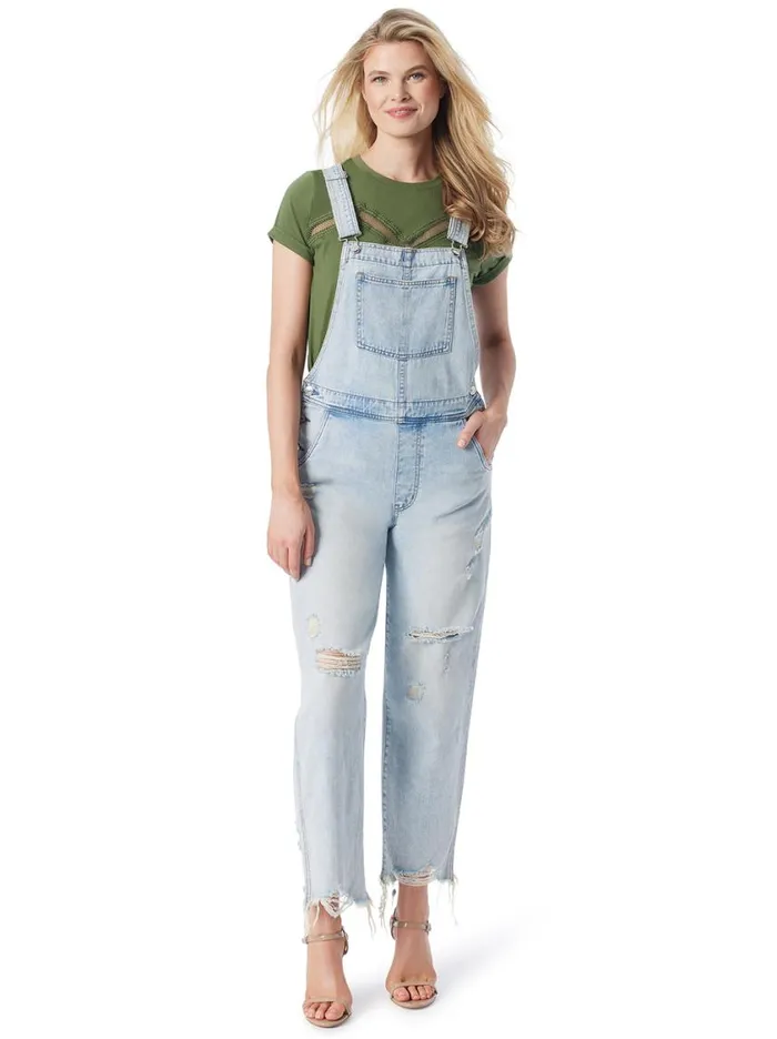 Women Denim Jessica Simpson Baggy Overalls In Folklore