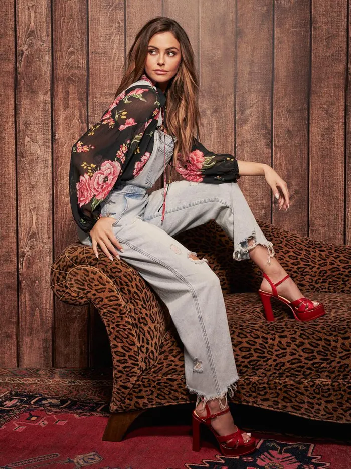 Women Denim Jessica Simpson Baggy Overalls In Folklore