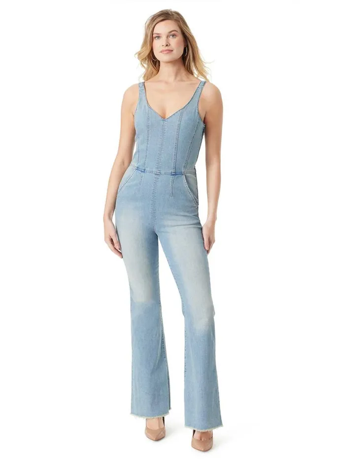 Women Denim Jessica Simpson Colleen Jumpsuit In Sightseeing