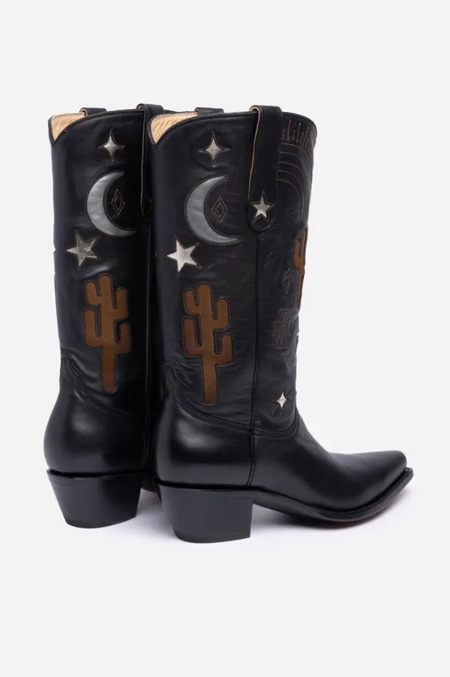 Women Desert Cowboy Boot Black Johnny Was Shoes Women Desert Cowboy Boot Black Johnny Was Shoes