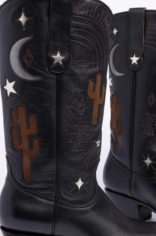 Women Desert Cowboy Boot Black Johnny Was Shoes Women Desert Cowboy Boot Black Johnny Was Shoes