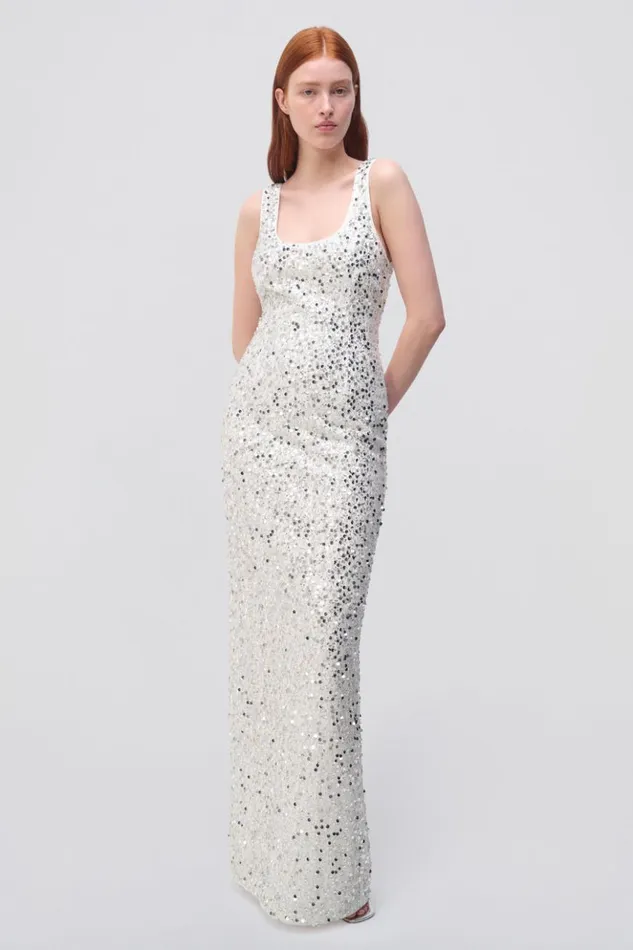 Women Dione Gown White Jonathan Simkhai Dresses and Jumpsuits