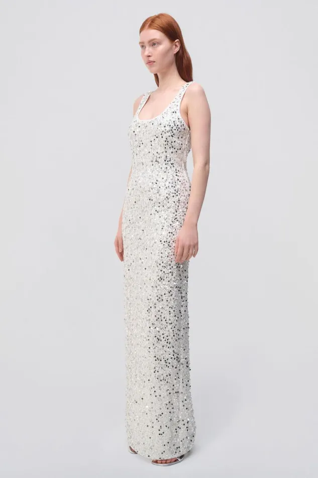 Women Dione Gown White Jonathan Simkhai Dresses and Jumpsuits