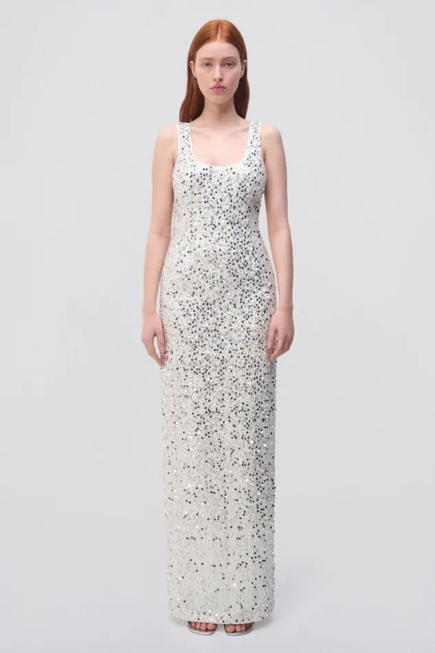 Women Dione Gown White Jonathan Simkhai Dresses and Jumpsuits