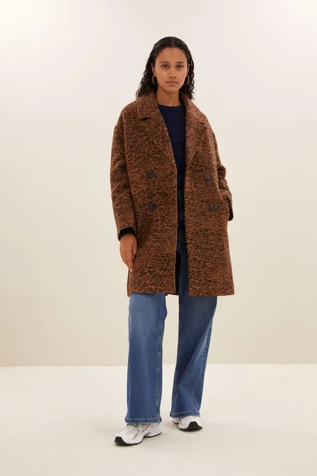 Women Dore Leo Coat Leopard Bybar Jackets