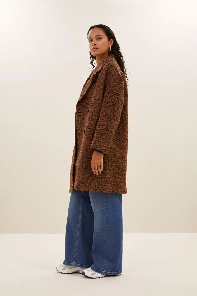 Women Dore Leo Coat Leopard Bybar Jackets