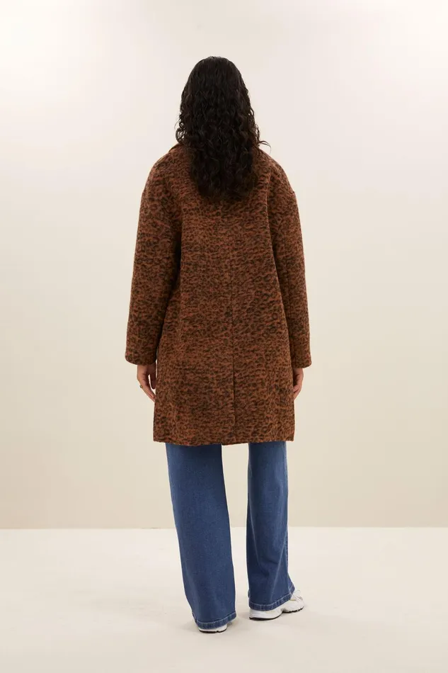 Women Dore Leo Coat Leopard Bybar Jackets