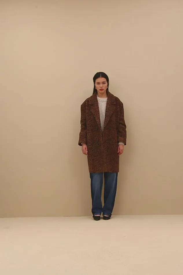 Women Dore Leo Coat Leopard Bybar Jackets