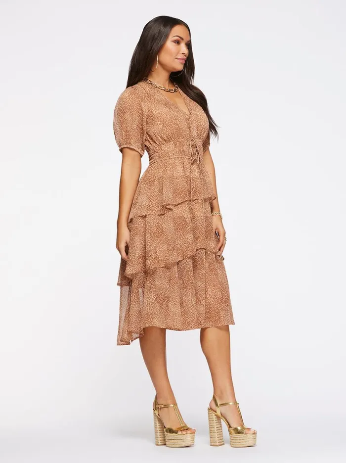 Women Dresses Jessica Simpson Ramsey Dress In Winding Leopard