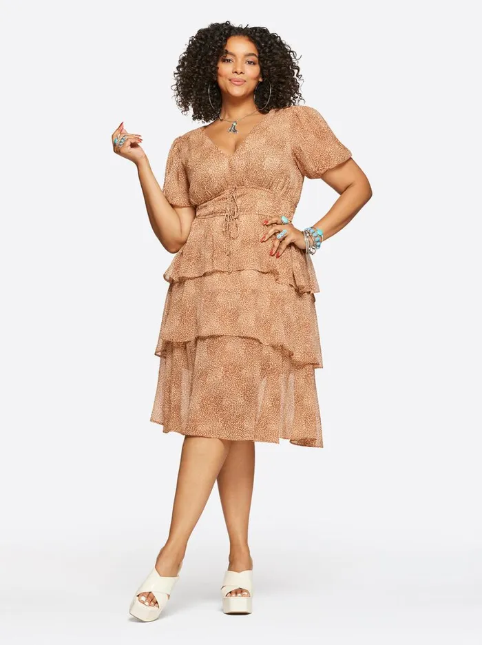 Women Dresses Jessica Simpson Ramsey Dress In Winding Leopard