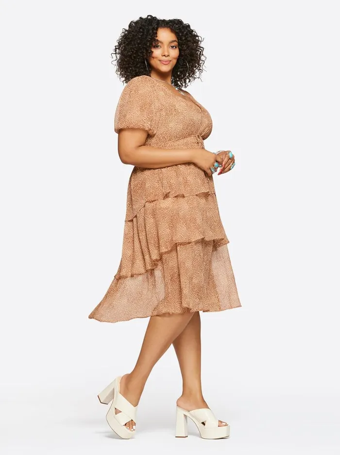 Women Dresses Jessica Simpson Ramsey Dress In Winding Leopard