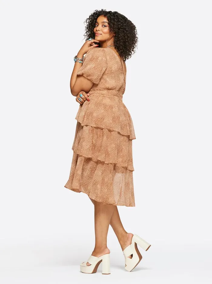 Women Dresses Jessica Simpson Ramsey Dress In Winding Leopard