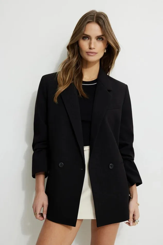 Women Dynamite Blazers and Vests Noa Oversized Blazer BLACK
