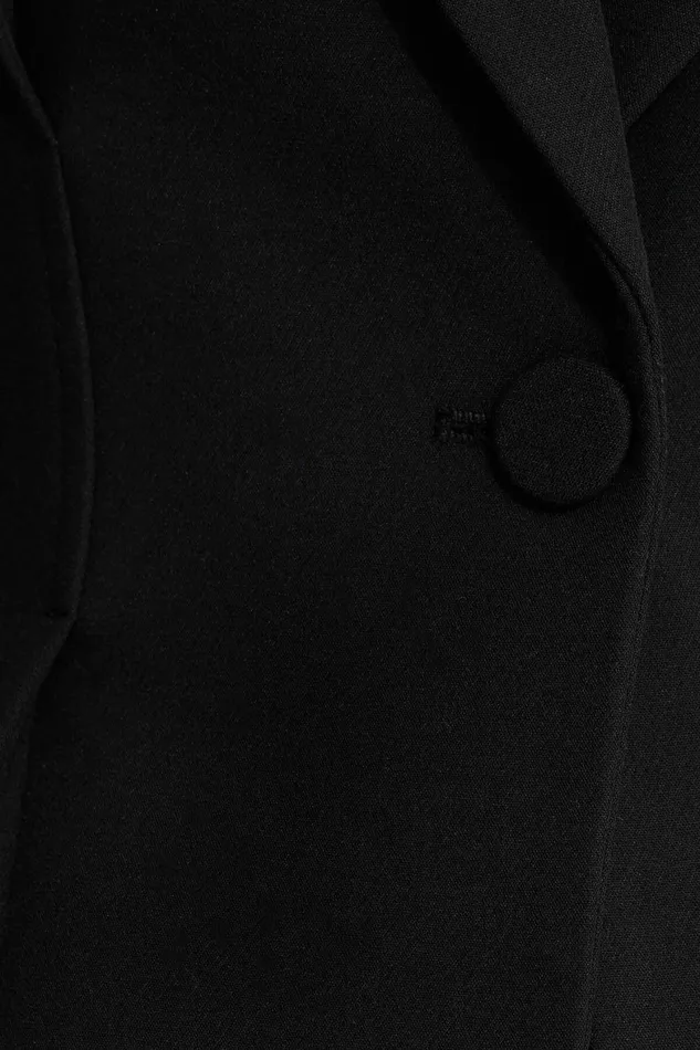 Women Dynamite Blazers and Vests Single Button Fitted Blazer Black