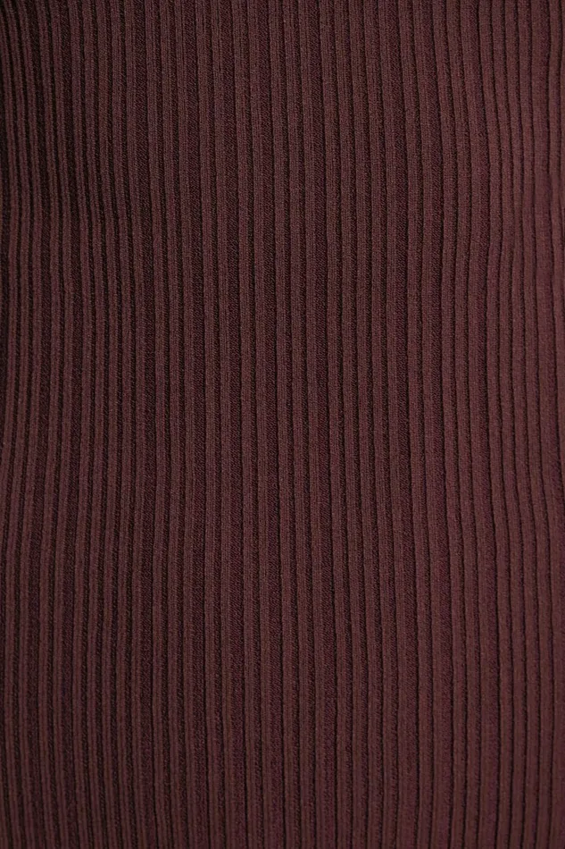 Women Dynamite Dresses and Jumpsuits Boat Neck Rib Mini Dress Burgundy