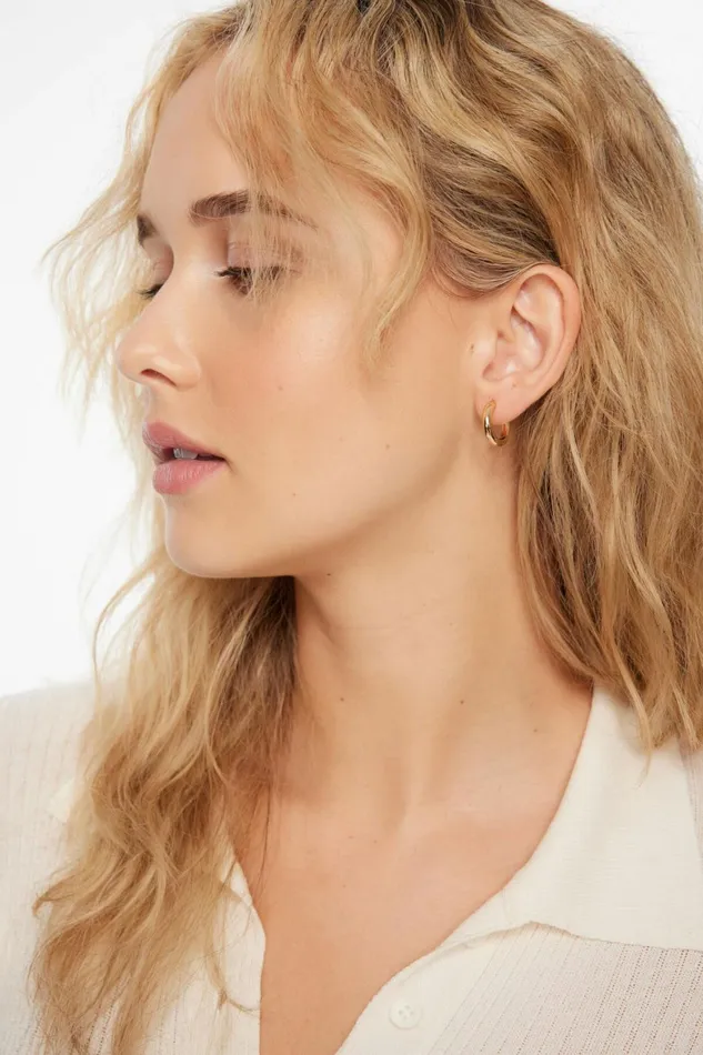 Women Dynamite Earrings 3Pack Trio Hoop Earrings Yellow