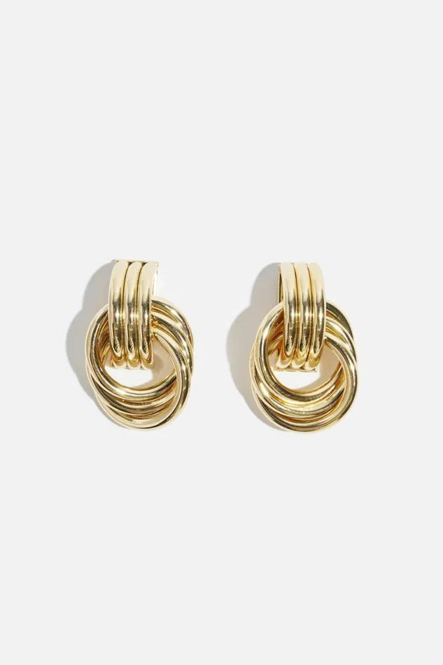 Women Dynamite Earrings Mini Door Knocker Earrings YELLOW