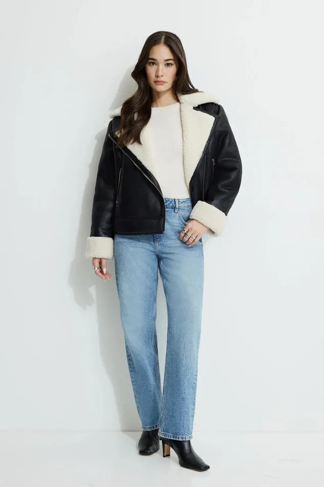 Women Dynamite Jeans and Denim Justina Straight Leg Jeans Blue