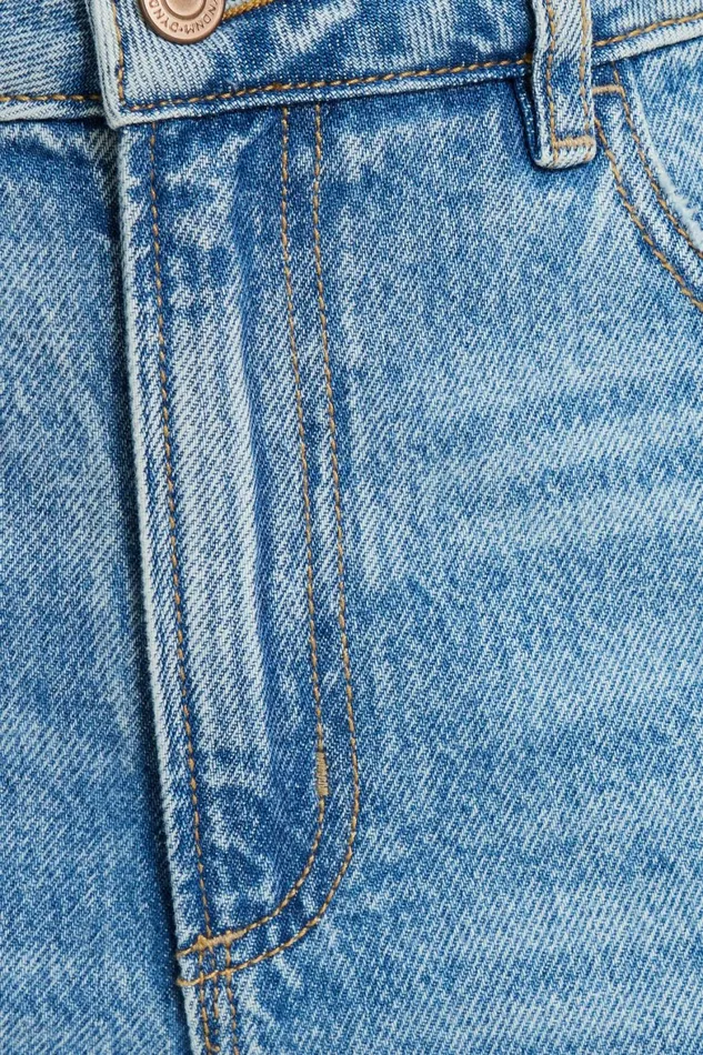 Women Dynamite Jeans and Denim Justina Straight Leg Jeans Blue