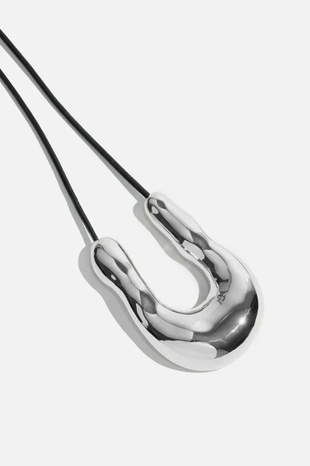 Women Dynamite Necklaces U Pendant Necklace Gray