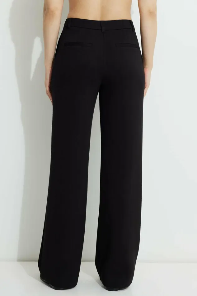 Women Dynamite Pants Anywear Scuba Trouser Pants Black