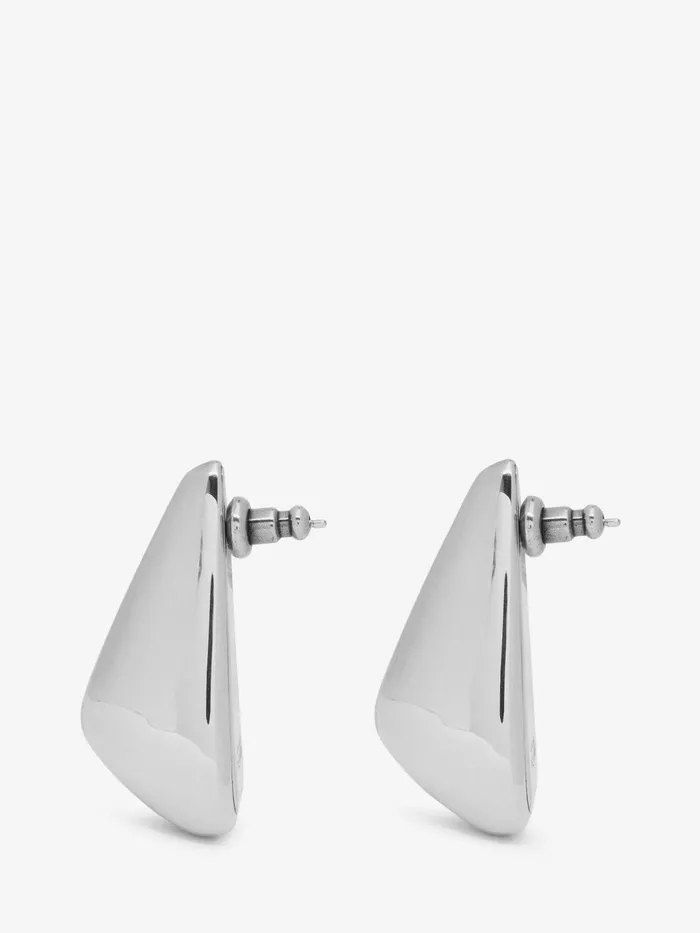 Women Earrings Alexander McQueen Claw Earrings Antique Silver