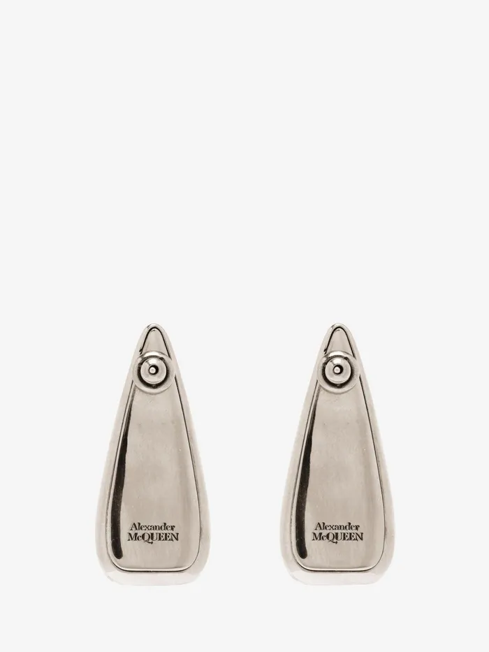 Women Earrings Alexander McQueen Claw Earrings Antique Silver
