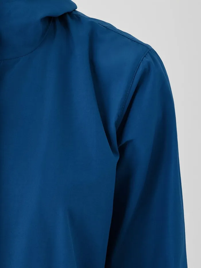 Women Eileen Fisher Jackets Coats and Vests Light Cotton Nylon Hooded Coat Atlantis